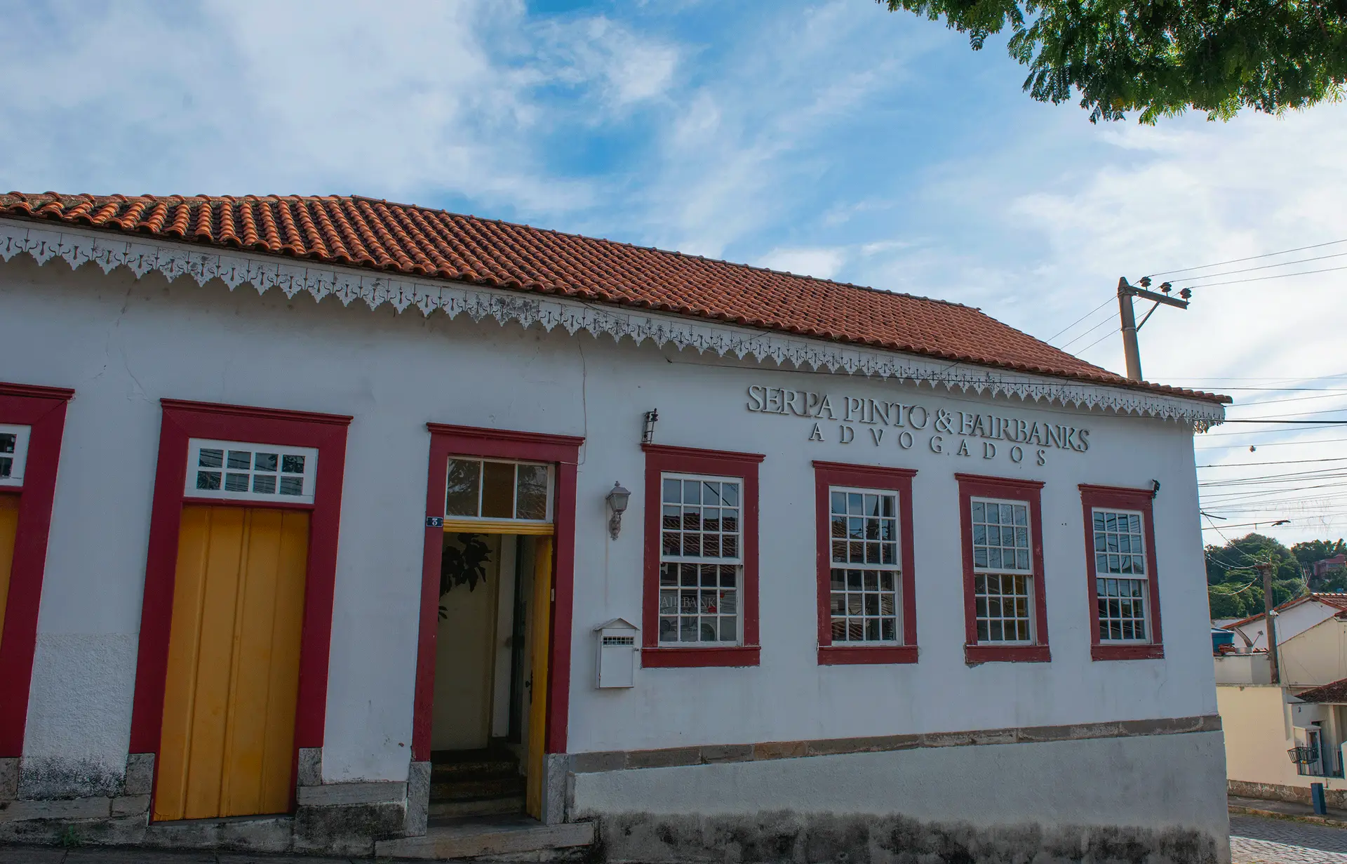 Casarão histórico do escritório em Vassouras
